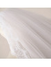 White Lace Short Wedding Veil